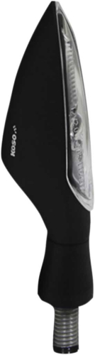 Koso North America - Koso North America Stinger LED Indicator Lights - Matte Black, Clear Lens - HE100000