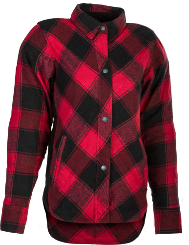 Highway 21 - Highway 21 Rogue Womens Flannel - #6049 489-1450~5 - Black/Red - X-Large