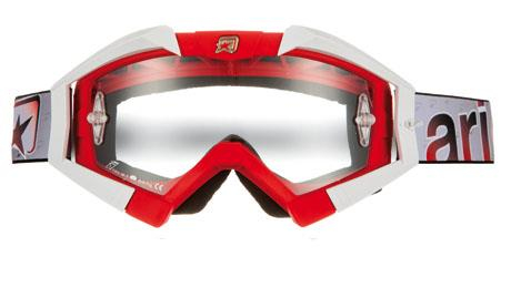 Ariete - Ariete Riding Crows Basic Collection Goggles - 13950-RB15 - Red/White - OSFM