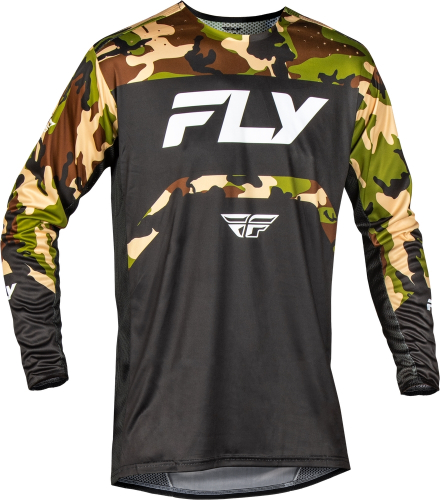 Fly Racing - Fly Racing Rayce Bicycle Youth Jersey - 378-050YL - Black/Camo - Large