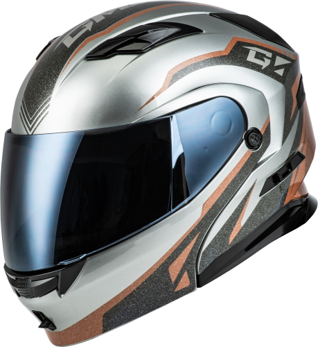 G-Max - G-Max MD-01 Volta Helmet - M101381279 - Gray/Black/Copper Metallic - 3XL
