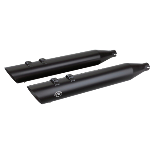 S&S Cycle - S&S Cycle 4in. Touring Slip-On - Black - 550-0692