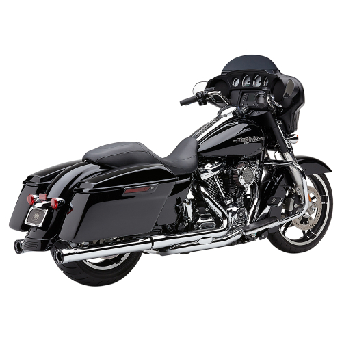 Cobra - Cobra 3in. Slip-On Muffler with RacePro Tips - Chrome - 6071