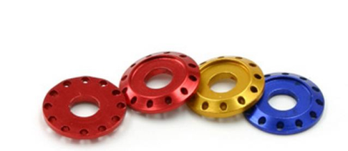 DRC - DRC Spacer Type 2 - M6 x 12mm - Red (4pk) - D58-57-221