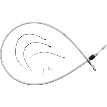 Magnum - Magnum Alternate Length Sterling Chromite Quick Connect Braided Upper Clutch Cable - 52in. - 323418HE