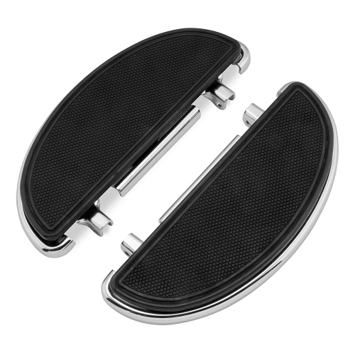 Bikers Choice - Bikers Choice Half-Moon Floorboards - Chrome - 480624