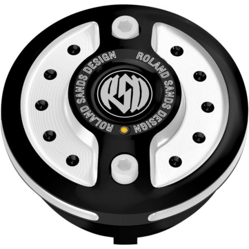 RSD - RSD Replacement Fuel Gauge Cap With LED Fuel Light - Radial - Contrast Cut - 0210-2033-BM