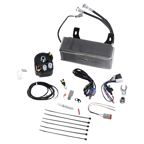 UltraCool - UltraCool Below Regulator Mounted Oil Cooler Kit - Chrome - RF-1SS