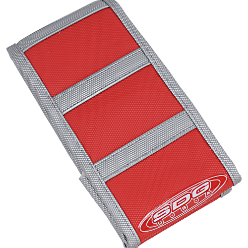 SDG - SDG 6-Rib Gripper Seat Cover - Red Cover/Gray Sides with Gray Ribs - 95923XRX