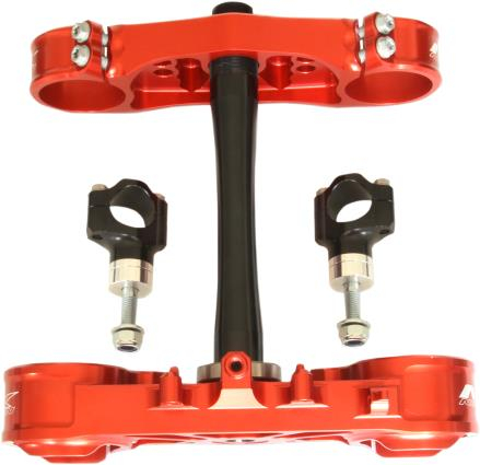Neken - Neken Standard Triple Clamps - Standard Offset 21.5mm - Red - KSTRMZ25021.5-1