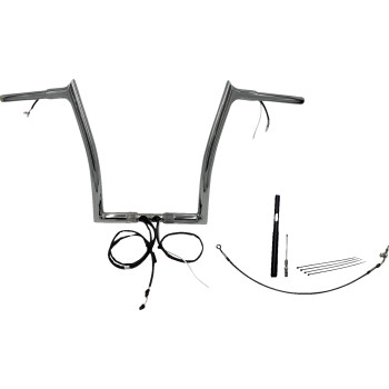 Fat Baggers, Inc. - Fat Baggers, Inc. 1-1/4in. Plug and Play EZ Install Pointed Top Handlebar Kit - Chrome - 912914
