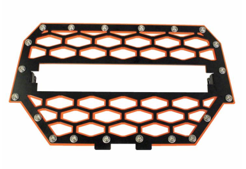 ModQuad - ModQuad Front Grill - Black/Orange - RZR-FG2-OR