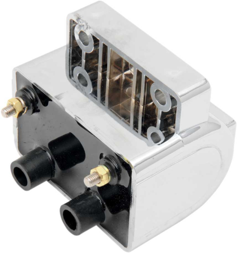 Drag Specialties - Drag Specialties Dual Fire Electronic Ignition Coil - 3 OHM - Chrome - 2102-0221