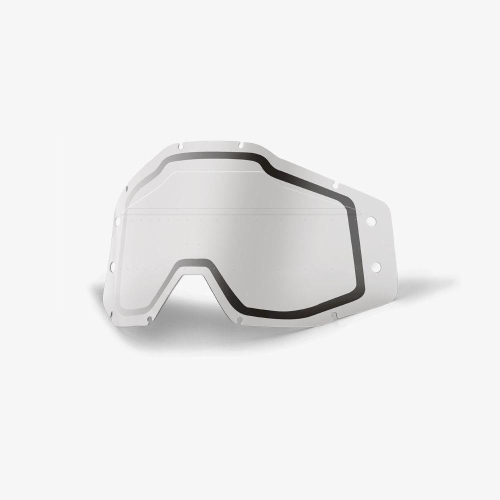 100% - 100% Accuri Replacement Dual Lens for Forecast Goggles - Clear with Mud Visor - 51121-610-02