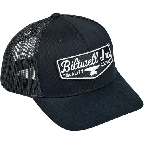 Biltwell Inc. - Biltwell Inc. Shield Patch Hat - 8002-2007-00 - Black - OSFM
