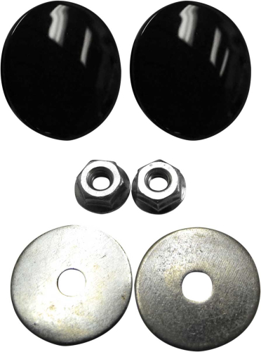 LA Choppers - LA Choppers Fairing Mirror Hole Plugs - Black - LA-9001-00B