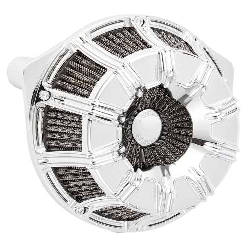Arlen Ness - Arlen Ness Inverted Series 10-Gauge Air Cleaner Kit - Chrome - 18-940