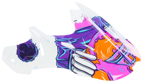 Fly Racing - Fly Racing Visor for Kinetic Invazion Helmets - White/Pink - 73-47920