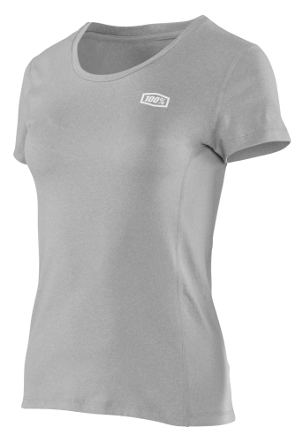 100% - 100% Womens Tech T-Shirt - 2500019010 - Silver/Heather - Small