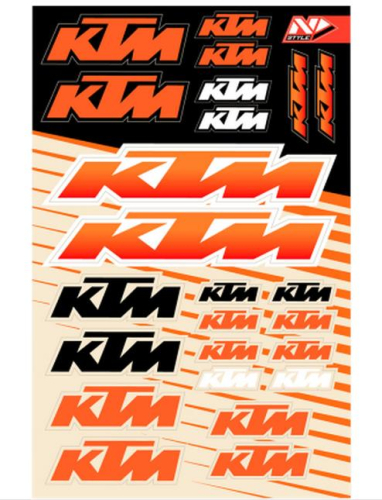 N-Style - N-Style Universal Sticker Kit - KTM Style 4 - N30-1051