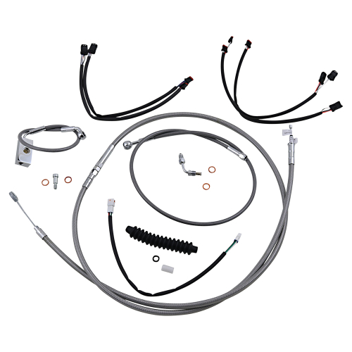 Magnum - Magnum Stainless Steel Handlebar Installation Kit with Chrome Fittings for 15-17in. Ape - 589942