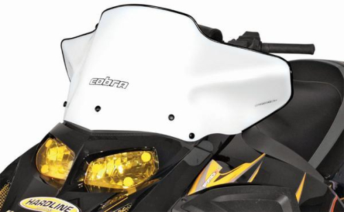 Powermadd - Powermadd Cobra Windshield -16in. - White - 10181011