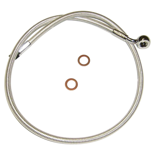 Magnum - Magnum Sterling Chromite II Designer Series ABS Front Upper Brake Line Kit - 10mm. 35deg. Banjo - 23in. - AS37123