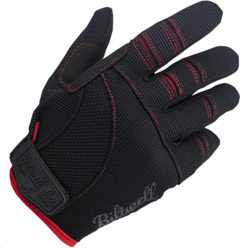 Biltwell Inc. - Biltwell Inc. Moto Gloves - 1501-0108-004 - Black/Red - Large