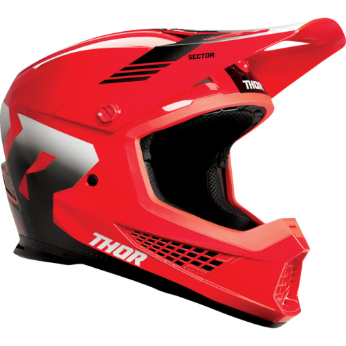 Thor - Thor Sector 2 Carve Helmet - 0110-8105 - Red/White - X-Small