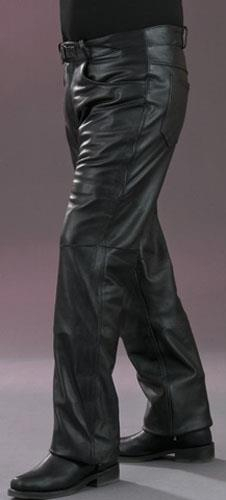 Mossi - Mossi Leather Pants - 20-1034-30 - Black - 30x34