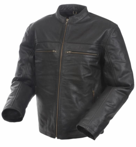 Mossi - Mossi Rally Leather Jacket - 20-152-50 - Black - 50