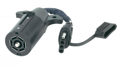 Hopkins Towing Solutions - Hopkins Towing Solutions 7 RV Blade to 4-Wire Flat Flexible Adapter w/ Dust Cover - 47365