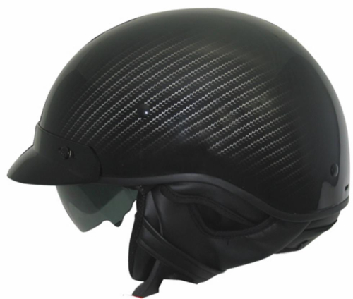 Zoan - Zoan Route 66 Carbon Graphics Helmet - 031-037 - Gloss Black/Carbon Silver - X-Large
