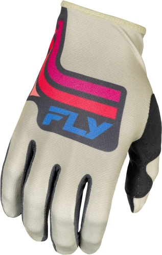 Fly Racing - Fly Racing Lite Special Edition Vice Youth Gloves - 378-714YS - Light Gray/Pink/Coral - Small
