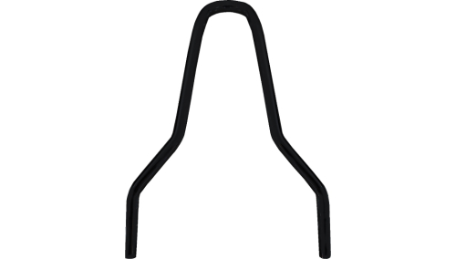 Drag Specialties - Drag Specialties Round Tappered Sissy Bar - 13.8in. - Gloss Black - 1501-0777