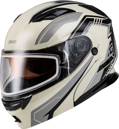 G-Max - G-Max MD-01S Transistor Helmet with Dual Lens - M201391323 - White/Grey/Black - X-Small