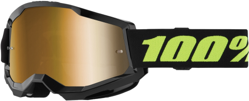 100% - 100% Strata 2 Solar Eclipse Goggles - 50028-00022 - Solar Eclipse/Mirror True Gold Lens - OSFM