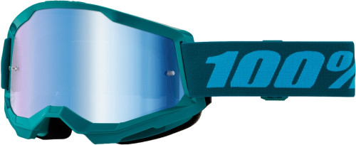 100% - 100% Strata 2 Stone Goggles - 50028-00023 - Stone/Mirror Blue Lens - OSFM