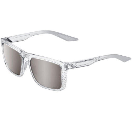 100% - 100% Renshaw Sunglasses - 60021-00005 - Crystal Haze / HiPer Silver Lens - OSFM