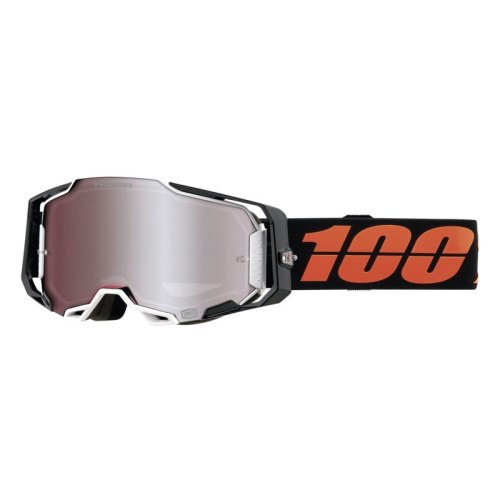 100% - 100% Armega Blacktail Goggles - 50003-00002 - Black/Orange / Silver Hiper Lens - OSFM