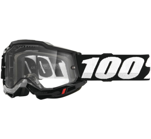 100% - 100% Accuri 2 Enduro MTB Goggles - 50016-00001 - Black / Clear Lens - OSFM