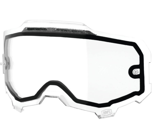 100% - 100% Replacement Lens for Armega Goggles - Dual Pane Vented Clear - 59052-00001