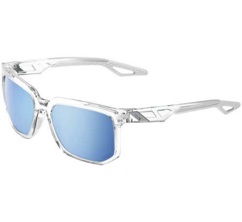 100% - 100% Centric Sunglasses - 60025-00006 - Crystal Haze / HiPer Blue Lens - OSFM