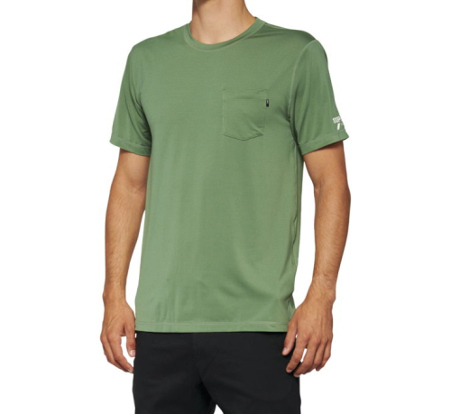 100% - 100% Mission Athletic T-Shirt - 20014-00017 - Olive - Large