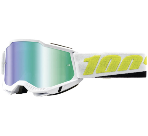 100% - 100% Accuri 2 Peyote Goggles - 50014-00012 - Peyote/White/Neon Green / Green Mirror Lens - OSFM