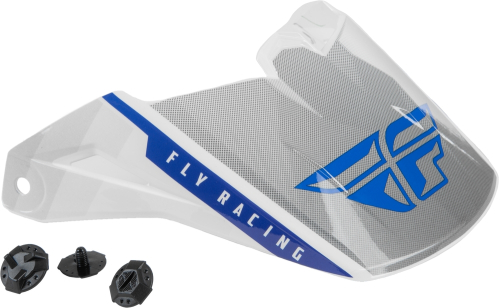Fly Racing - Fly Racing Visor for Kinetic Drift Helmets - Blue/Charcoal/White - F73-88202