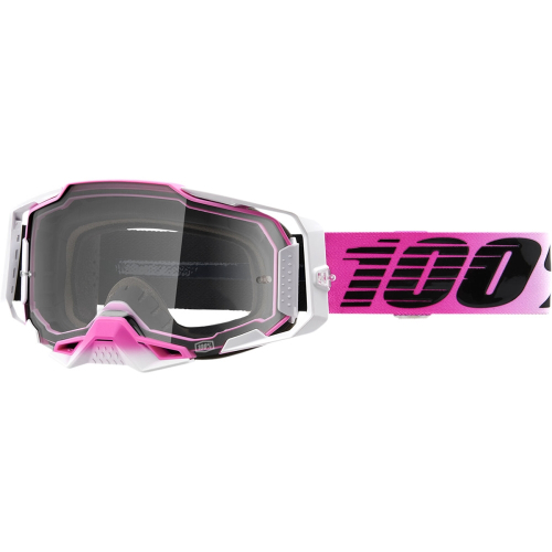 100% - 100% Armega Harmony Goggles - 50721-101-05 - Pink/White/Black / Clear Lens - OSFM