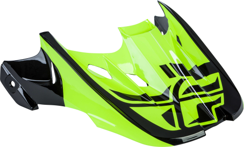 Fly Racing - Fly Racing Visor for Kinetic Sharp Helmets - Black/Hi-Vis - 73-47960