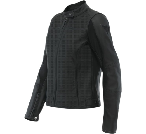 Dainese - Dainese Razon 2 Womens Perforated Leather Jacket - 202533886-001-46 - Black - 8