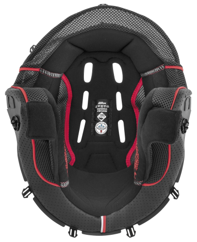 Nolan - Nolan Liner for N40-5 Helmets - Md - Black/Red - SPRIN00000670